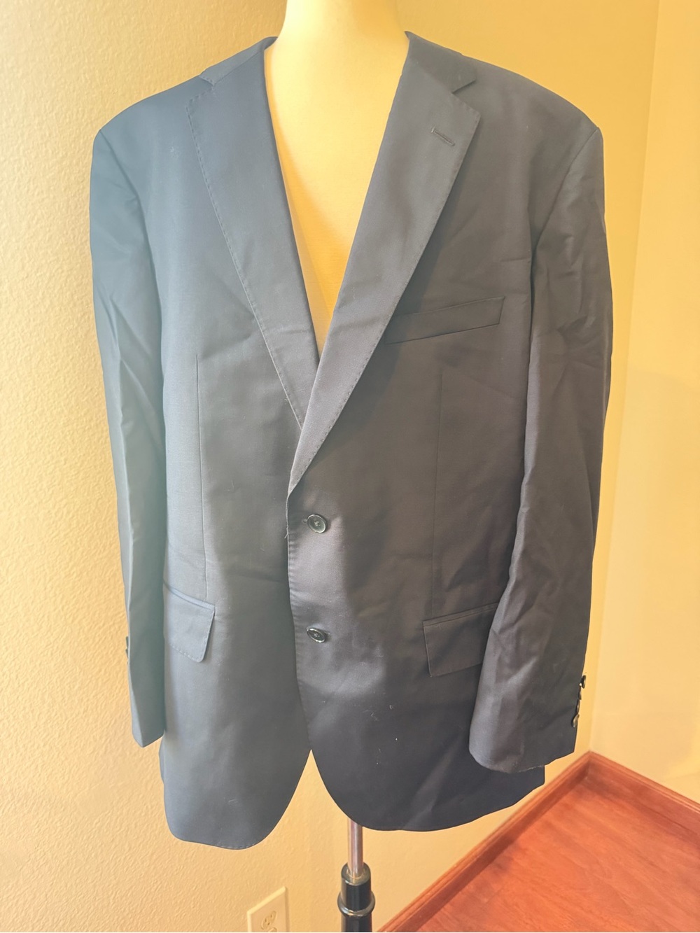 Boss Men's Navy Blue Guabello Suit Size 48R